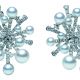 MIKIMOTO A World of Creativity 系列SPLASH日本Akoya真珠鑽石耳環,736,000元