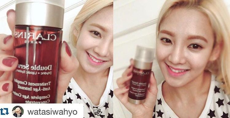 少女時代孝淵 圖片來源 Clarins KR instagram