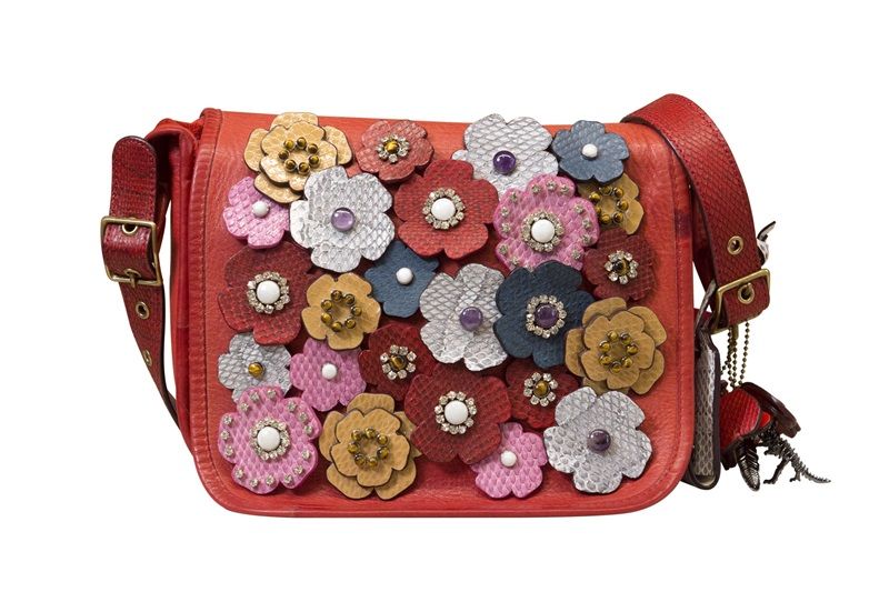 Coach Dinky Tea Rose 紅色復古手袋 TWD 140,000
