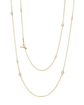 Tiffany Diamonds by the Yard 36吋18K金鑽石點綴項鍊 NT$325,000