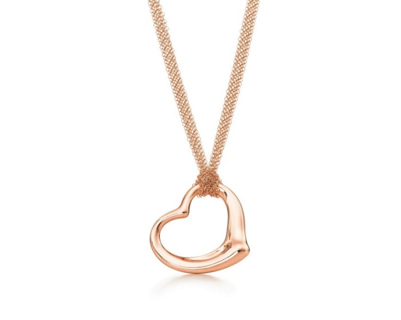 Tiffany Open Heart 30吋18K玫瑰金項鍊 NT$172,000