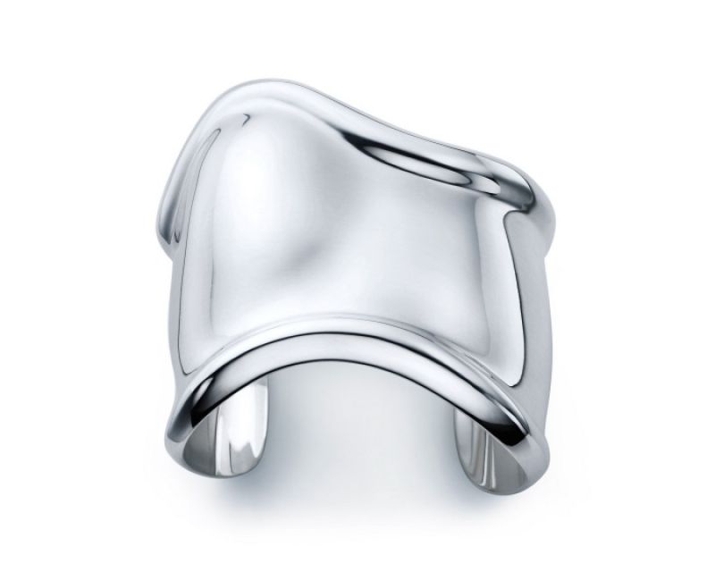 Tiffany Elsa Peretti 純銀寬版手鐲 NT$46,000