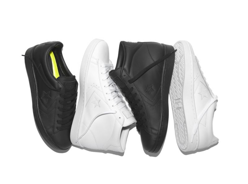 CONVERSE 打造 Pro Leather ’76 黑白純色系列 經典球鞋