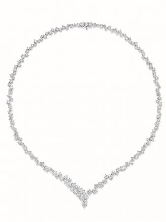 Sparkling Cluster 絢漪錦簇系列鑽石項鍊,Harry Winston