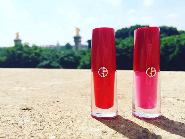 Giorgio Armani唇彩新品Lip Magnet 外型可愛。(IG@flaremag)