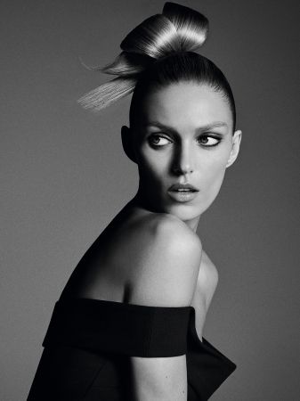 巴黎卡詩超模Anja Rubik造型 潔然俐落