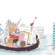 6_Venise 當然我們一定會前往威尼斯雙年展(Venice Biennale),Delvaux小姐喜歡輕裝簡行。行囊包括了我、四十種色調的口紅、護照、太陽眼鏡們,還有鑰匙、電話、討喜的鸚鵡、私人教練、和多雙備用拖鞋等...「以備不時之需嘛」她總是這樣說。