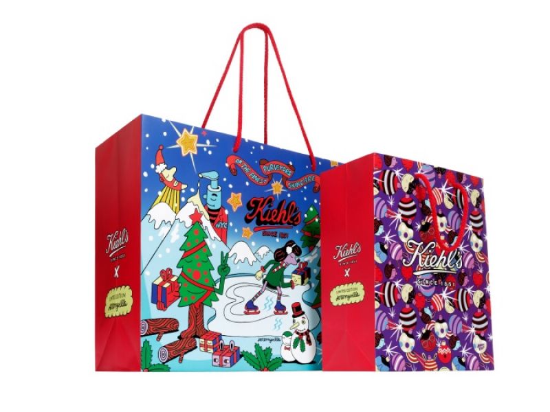 Kiehl's X Jeremyville 聖誕限量版購物袋