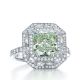 Tiffany 2016 Masterpieces 濃彩綠鑽戒指
