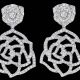 入圍者—最佳女主角,范冰冰的珠寶行頭Piaget Rose18K白金耳環鑲嵌300顆圓形美鑽(約1.5克拉)台幣參考售價 580,000元