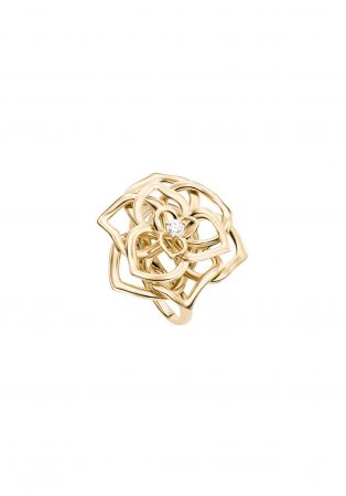 Piaget Rose18K玫瑰金指環鑲嵌單顆圓形美鑽(約0.06克拉)台幣參考售價105,000起