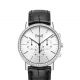 Piaget Altiplano 計時腕錶全球最纖薄手動上鍊飛返計時腕錶41 毫米18K白金錶殼鑲嵌56顆圓形美鑽(約重1.75克拉)飛返計時功能、小秒針及第二時區顯示搭載伯爵製883P超薄手動上鍊機芯鱷魚皮錶帶針扣式錶釦G0A40031台幣參考售價 1,400,000元