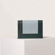 FRAME綠藍雙色光滑小牛皮鍊帶包$43,500