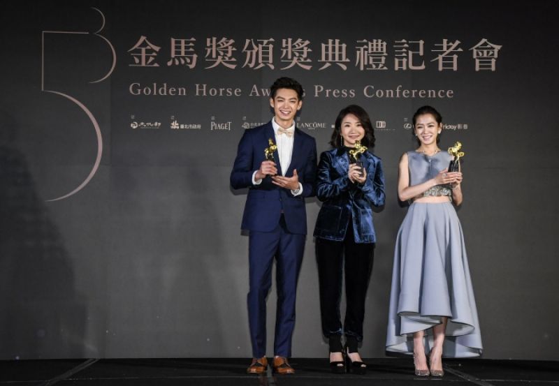 金馬五三主持人陶晶瑩及星光大道主持人楊千霈、辰亦儒