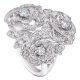 Piaget Rose 指環18K白金鑲嵌182顆圓形美鑽(約1.00克拉)G34UT953台幣參考售價530,000元