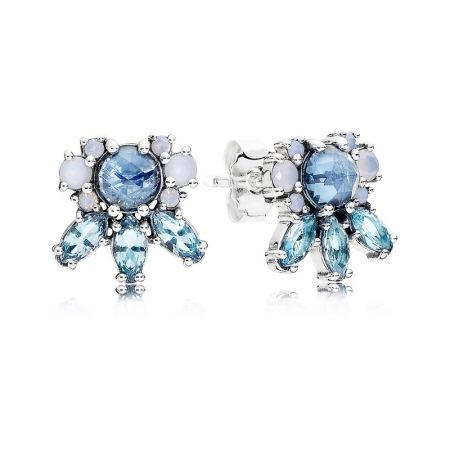 PANDORA 凝霜掠影藍水晶925銀耳環NT$3,580