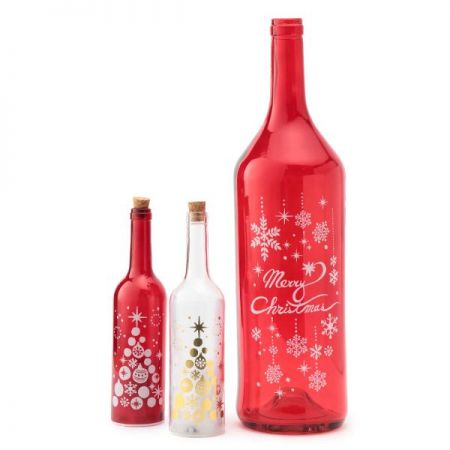 耶誕奇遇LED玻璃罐燈,售價紅色中&白色中520元,紅色大 1650元
