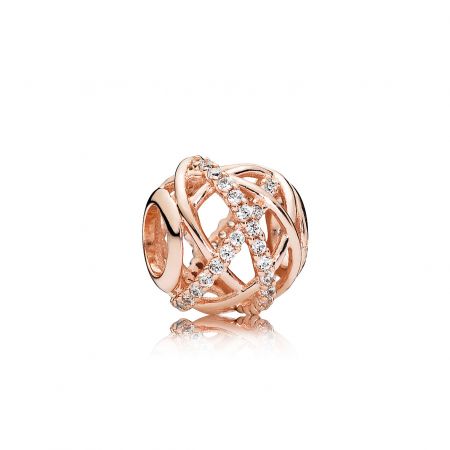 PANDORA Rose 同心結簍空鋯石串飾 NT$3,180