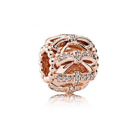 PANDORA Rose蝴蝶結鋯石串飾 NT$3,180