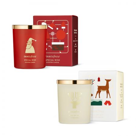 innisfree X-MAS香氛蠟燭(暖心祝福、聖誕滿滿)各100g,NT690