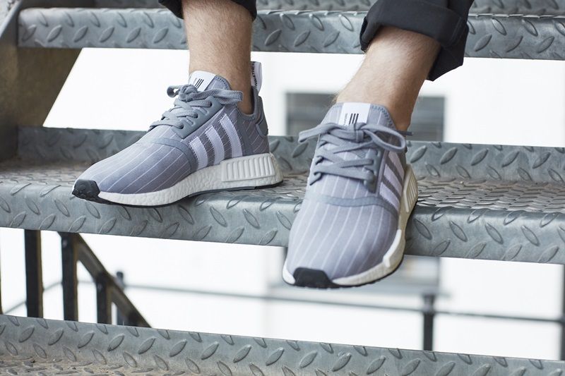 adidas Originals 與日本潮流品牌BEDWIN聯名款灰色NMD_R1 NTD6,200(男性鞋款)