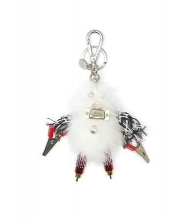 PRADA 白色RUFUS機器人吊飾 $9,500