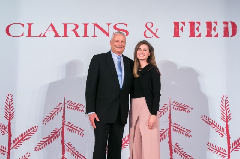 克蘭詩集團主席兼董事長Christian Courtin-Clarins與FEED創辦人暨執行長Lauren Bush Lauren
