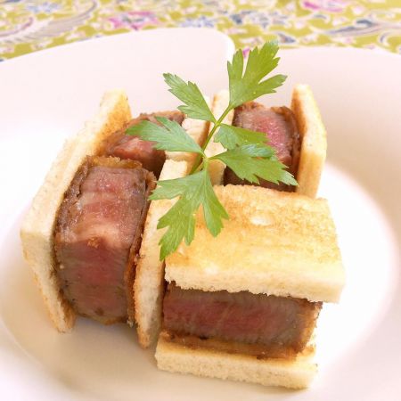 岡山縣 湯原溫泉 我無蘭-炸千屋牛菲力三明治