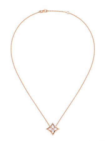 Louis Vuitton Blossom珠寶系列 Color Blossom白彩珍珠母貝項鍊 Q93521 TWD$97,000