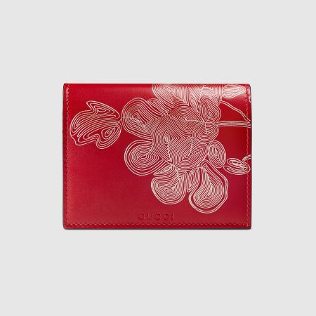 GUCCI新年限定花卉印花短夾 NT $14,900