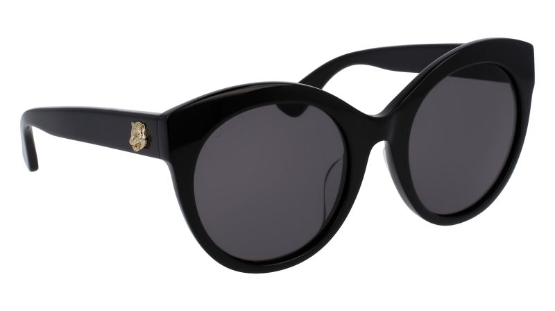Gucci 貓眼造型太陽眼鏡,鏡架飾以老虎標識及標誌性雙G logo, 價格未定
