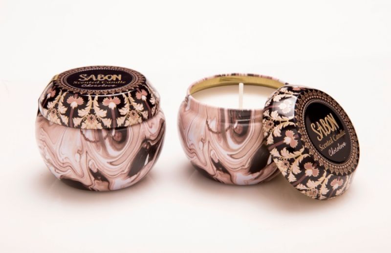 SABON愛戀巧克力錫盒蠟燭Candle Tin Box 100g /NT$580