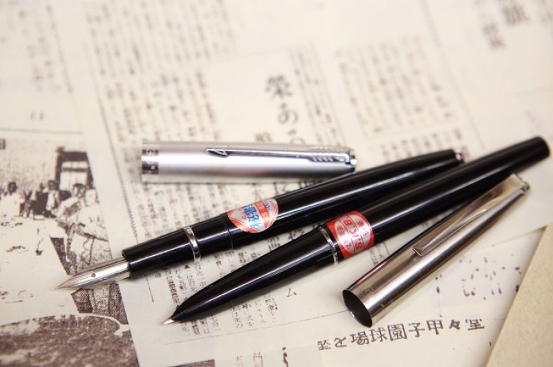 文明鋼筆830與22型古董筆。你家也有一支這樣的老鋼筆嗎?