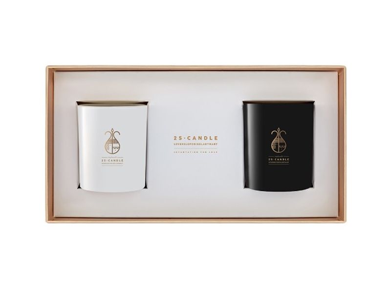 2S CANDLE也推出一次擁有黑、白蠟燭的組合,單顆變成100g,價格為韓圜56000(約NT1,632)