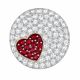 Crystal Wishes Heart 鏈墜套裝, 紅色 NT$4,990