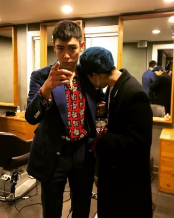 入伍前理髮照 with GD
