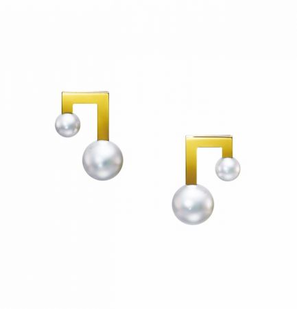 TASAKI balance note diamond珍珠黃金耳環 NT$40,500
