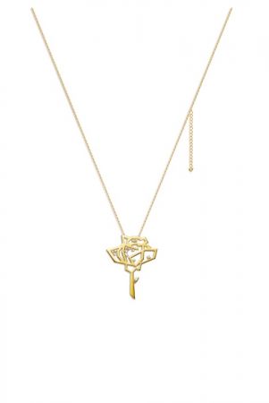 TASAKI thorn and rose 鑽石黃K金項鍊 NT$125,000