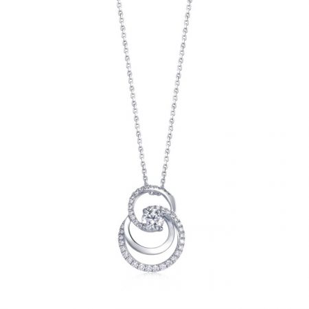 點睛品 Infini Love Diamond 「Iconic」18K白金鑽石吊墜 NT$74,300