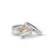 GEORG JENSEN MAGIC系列 白K金.黃K金鑲鑽戒指 NT$42,100