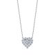 點睛品 Lady Heart「Pure」18K白金鑽石頸鍊 NT$31,600