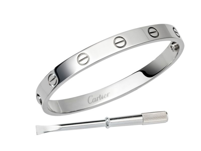 卡地亞LOVE系列手環 白K金,NTD 207,000