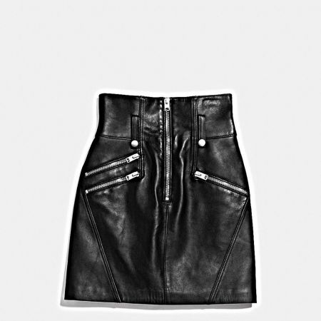 高腰黑皮裙TWD 29,800