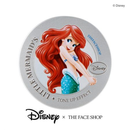 THE FACE SHOP DISNEY系列美肌亮顏飾底氣墊(小美人魚款)15g,NT980