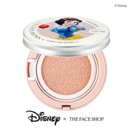 THE FACE SHOP DISNEY系列美肌亮顏飾底氣墊(白雪公主款)15g,NT980