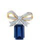 40克拉丹泉石黃k金蝴蝶結鑲鑽胸針,Tiffany & Co.