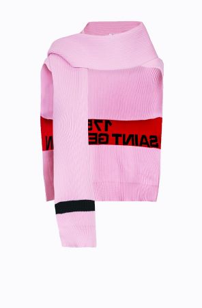 Rykiel For Ever 標語針織斗篷(粉紅黑) @CLUB DESIGNER $11,700