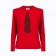 Rykiel For Ever假領帶針織衫(紅) @CLUB DESIGNER $13,600