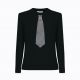 Rykiel For Ever假領帶針織衫(黑) @CLUB DESIGNER $13,600
