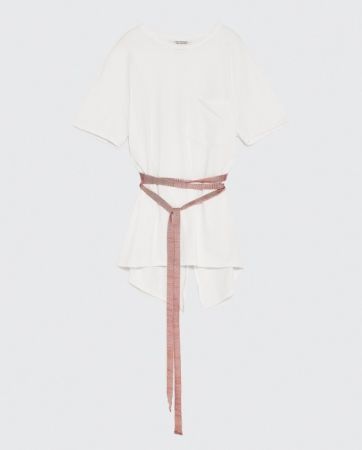 ZARA 人字細紋帶飾 T 恤 NT790